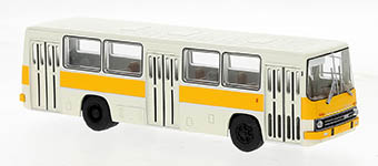 Brekina 59804 - H0 - Ikarus 260 Stadtbus weiss, orange, 1972